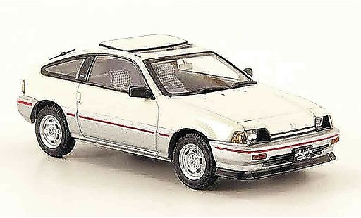 Honda CR-X Ballade 1/43 Ebbro 1.5i blanco gris metallisee 1983 coche miniatura