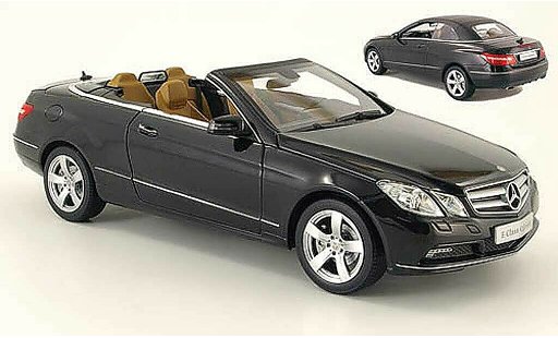 Mercedes Classe E Cabriolet 1/18 Norev (a207) negro 2010 coche miniatura