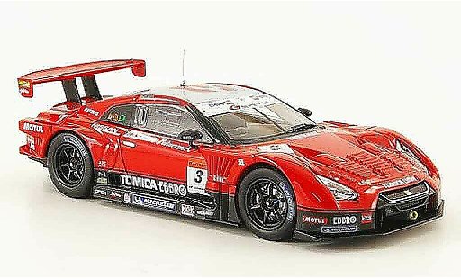 Nissan Skyline R35 1/43 Ebbro GT R No.3 Tomica SGT 500 Fuji 2009 coche miniatura