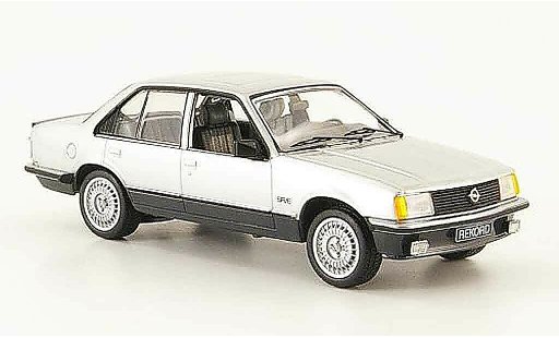 Opel Rekord E 1/43 Schuco sr gris metallisee negro coche miniatura