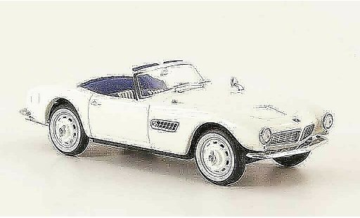 Bmw 507 Cabriolet 1/43 Schuco Descapotable blanco coche miniatura