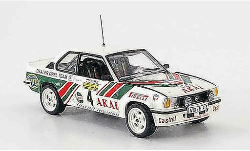 Opel Ascona B 400 1/43 Schuco no.4 akai sachs winter rallye 1981 coche miniatura