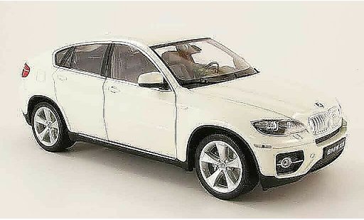 Bmw X6 suv 1/18 Welly E71 blanc coche miniatura