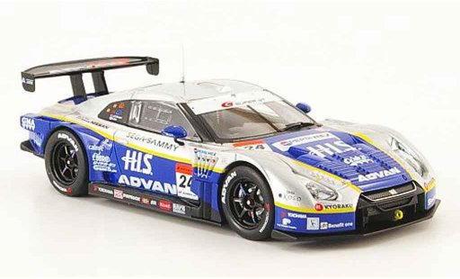 Nissan Skyline R35 1/43 Ebbro JGTC GT R No.24 H.I.S. Advan SGT 500 Fuji 2009 coche miniatura