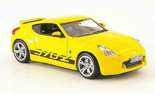 Nissan 370Z Base 1/43 J Collection amarillo Linkslenker 2009 coche miniatura