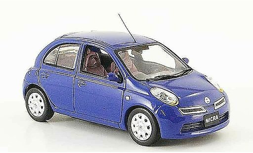 Nissan Micra Base 1/43 J Collection azul Funfturer Rechtslenker 2007 coche miniatura