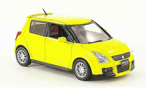 Suzuki Swift Sport 1/43 J Collection amarillo Funfturer Rechtslenker 2005 coche miniatura