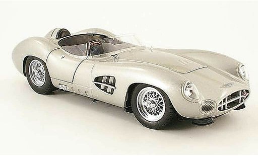 Aston Martin DBR1 course 1/18 Shelby Collectibles gris 1959 coche miniatura