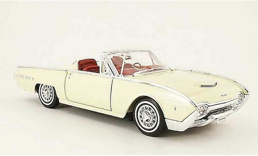 Ford Thunderbird Bullet Bird 1/18 Welly spots roadster cremeblanco abierto coche miniatura