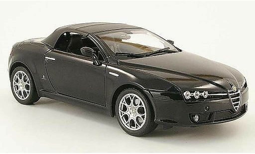 Alfa Romeo Spider veloce 1/18 Welly negro capote coche miniatura
