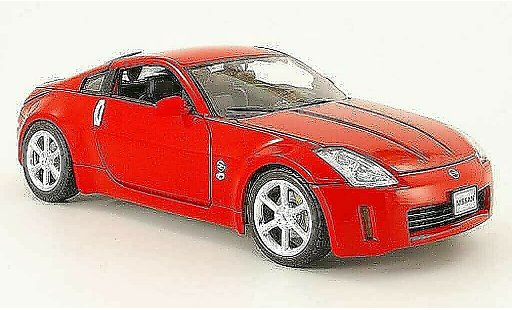 Nissan 350Z Base 1/18 Welly coupe rojo 2003 coche miniatura