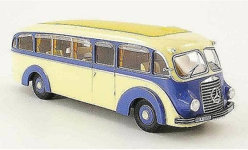 Mercedes L3500 Bus 1/43 Premium Cls Stromlinienbus azul beige coche miniatura