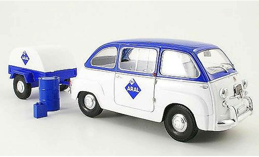 Fiat 600 Multipla 1/18 Mini Miniera aral avec anhanger coche miniatura