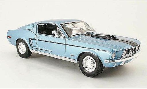 Ford Mustang Cobra Jet 1/18 Maisto gt azul/negro coche miniatura