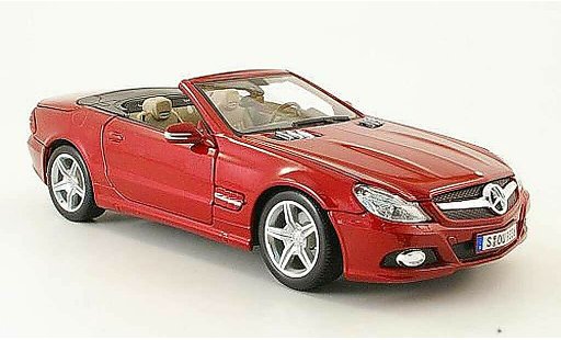 Mercedes Classe SL cabriolet 1/18 Maisto 550 rojo 2009 coche miniatura