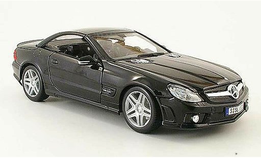 Mercedes Classe SL 65 1/18 Maisto amg negro 2009 coche miniatura