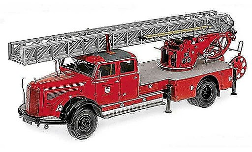 Mercedes L 6600 Base 1/18 Minichamps DL30 Bomberos Wolfsburg 1950 coche miniatura