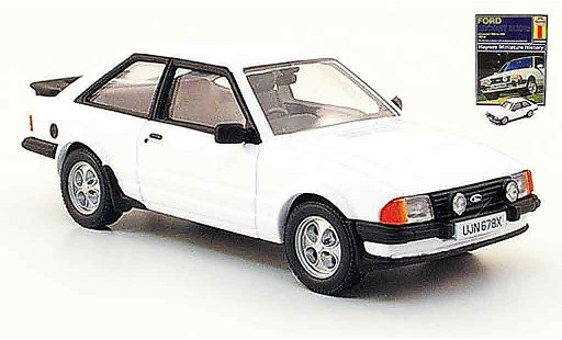 Ford Escort XR3 1/43 Corgi blanco MK3 coche miniatura