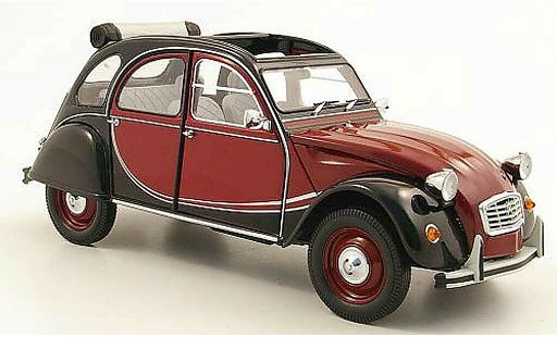 Citroen 2CV Charleston 1/18 Minichamps rojo/negro 1981 coche miniatura