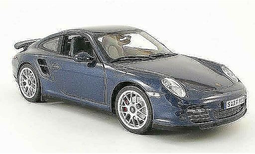 Porsche 911 Turbo 1/18 Norev azul 2009 coche miniatura