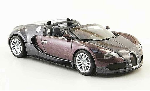 Bugatti Veyron Grand Sport 1/43 Minichamps gris purpura 2009 coche miniatura