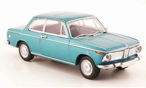 Bmw 1602 berline 1/43 Minichamps (tipo 116) turquesa 1966 coche miniatura