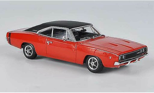 Dodge Charger 1968 1/43 Minichamps R/T rojo/matenegro coche miniatura