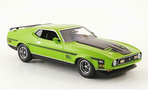 Ford Mustang Mach 1 1/43 Minichamps verde coche miniatura