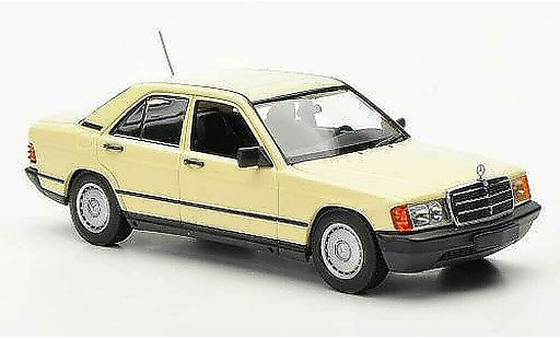Mercedes 190 Base 1/43 Minichamps (W201) elfenbein 1984 coche miniatura