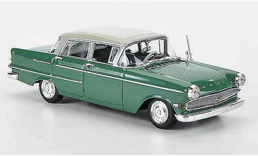Opel Kapitan Base 1/43 Minichamps verde/beigegris 1959 coche miniatura