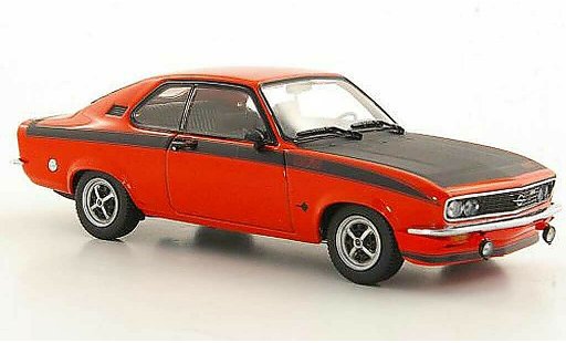 Opel Manta A 1/43 Minichamps GT/E rojo/matenegro 1974 coche miniatura