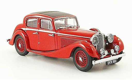 Jaguar SS Base 1/43 Oxford 2.5 saloon rojo coche miniatura