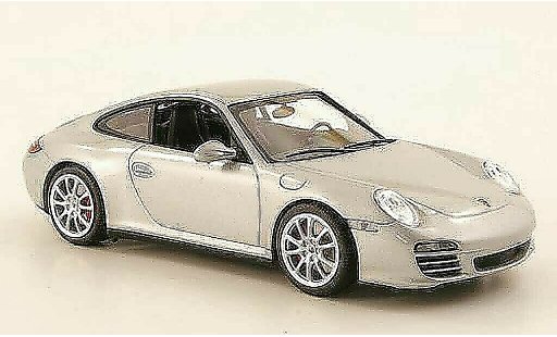 Porsche 911 4S 1/43 Minichamps Carrera (II) gris 2008 coche miniatura