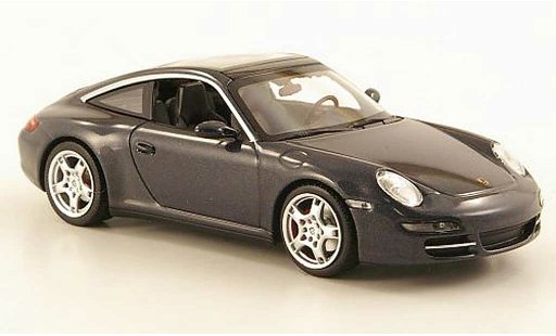 Porsche 911 Targa 1/43 Minichamps Carrera gris 2006 coche miniatura