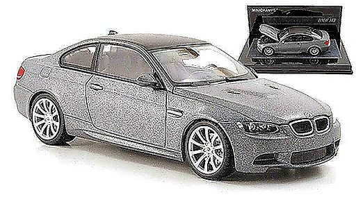 Bmw M3 coupe 1/43 Minichamps E92 mategris/carbonoptik 2009 coche miniatura