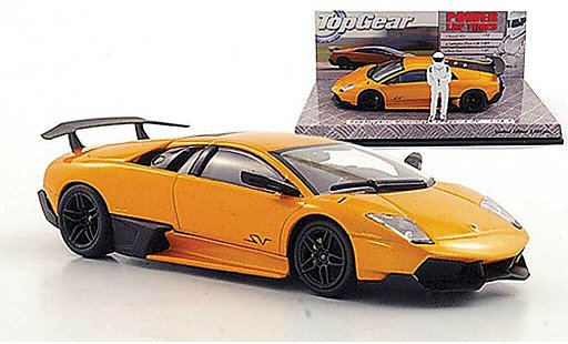 Lamborghini Murcielago LP670 1/43 Minichamps SV naranja avec Figur ''The Stig'' coche miniatura