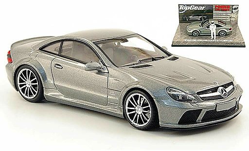 Mercedes B 65 1/43 Minichamps AMG negro Series (R230) gris avec Figur The Stig 2009 coche miniatura