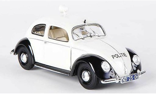Volkswagen Kafer Base 1/43 Minichamps 1200 Export Politie Polic&iacute;a (NL) 1951 coche miniatura