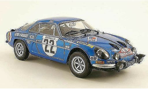 Alpine A110 1600 s 1/18 Kyosho 1600S No.22 J.C.Andruet / M.Vial Rally Monte Carlo 1971 coche miniatura