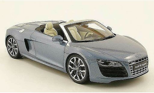 Audi R8 spyder 1/18 Kyosho gris azul coche miniatura