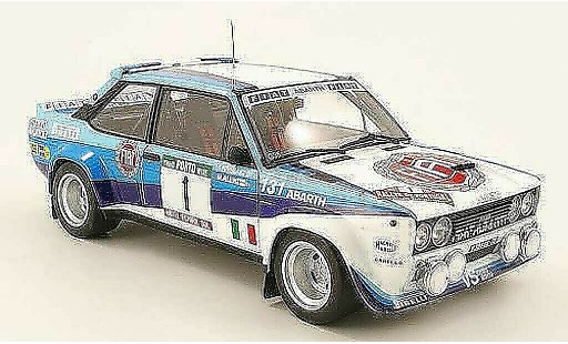 Fiat 131 Abarth 1/18 Kyosho no.1 ganador rallye portugal 1981 coche miniatura