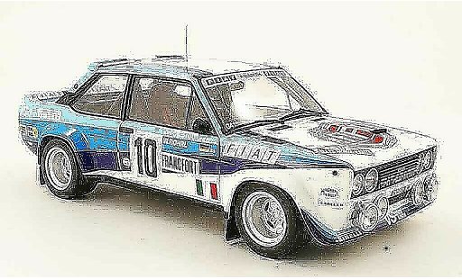 Fiat 131 Abarth 1/18 Kyosho no.10 ganador rallye monte carlo 1980 coche miniatura