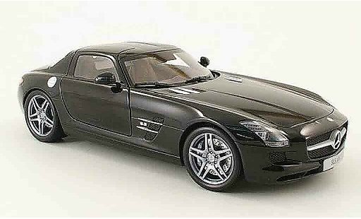 Mercedes SLS Coupe 1/18 Minichamps coupe amg (c197) noir 2010 coche miniatura