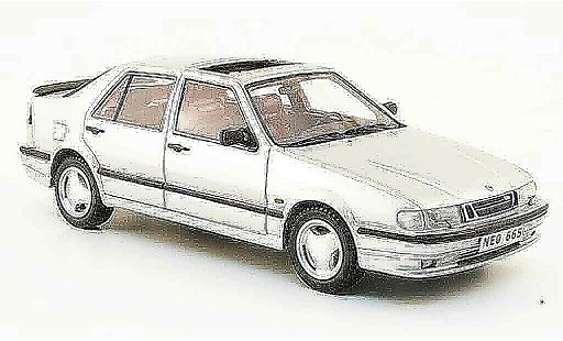 Saab 9000 CS 1/43 Neo Aero gris metallisee 1995 coche miniatura
