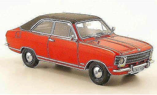 Opel Olympia A 1/43 Neo LS rojo/negro 1970 coche miniatura