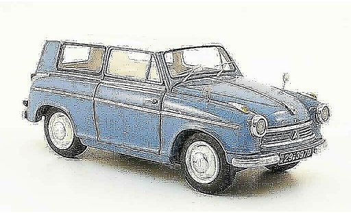 Lloyd Alexander Kombi 1/43 Neo Familiar azul blanco 1958 coche miniatura
