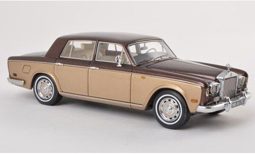 Rolls Royce Silver Shadow Base 1/43 Neo brun/grisore LHD 1974 coche miniatura