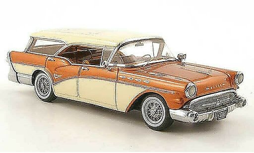 Buick Century Caballero 1/43 Neo biens le cuivre/creme 1957 coche miniatura