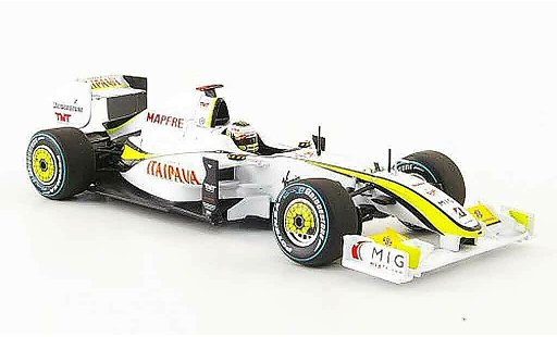 Mercedes F1 2009 1/43 Minichamps Brawn GP BGP001 No.22 J.Button GP Brasilien coche miniatura