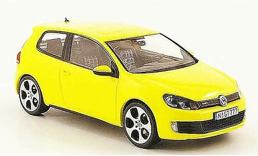 Volkswagen Golf GTI 1/43 Schuco amarillo coche miniatura